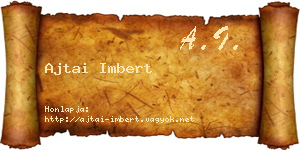 Ajtai Imbert névjegykártya